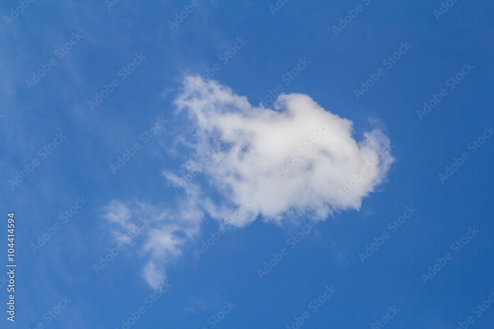 Fototapeta premium White Fluffy cloud in the blue sky