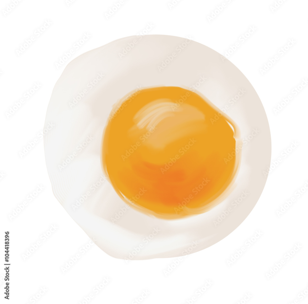 breakfast fried egg digital illustration breakfast fried egg digital illustration