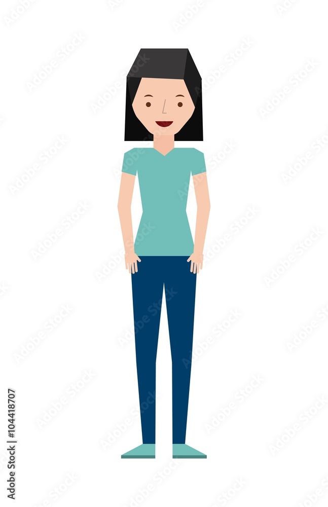 Fototapeta premium isolated person design