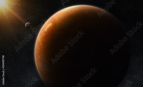 View of planet Mars
