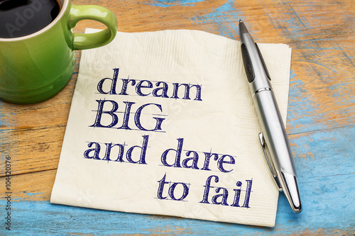 Dream big and dare to fail photo