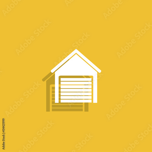 Garage icon. Modern design flat style icon