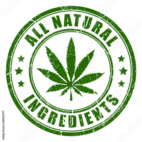 Natural hemp rubber stamp