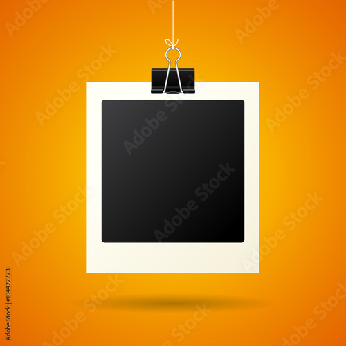 Hanging instant photo polaroid card