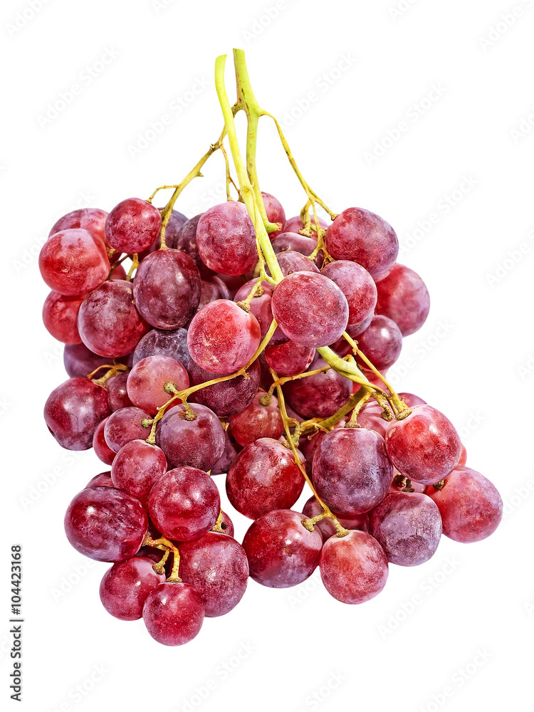 Pink pink grape isolated on white. Pink pink grape isolated on white.