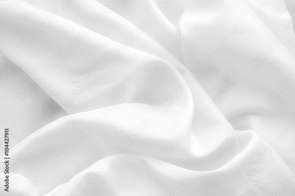 Obraz premium White cloth background abstract with soft waves.