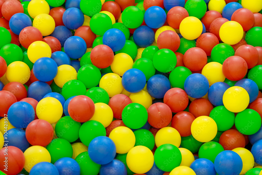 Mix of multi-colored balls closeup. Abstract background Mix of multi-colored balls closeup. Abstract background
