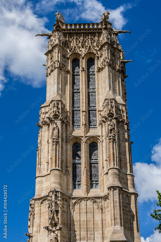 Saint-Jacques Tower (Tour Saint-Jacques), Rivoli street, Paris.