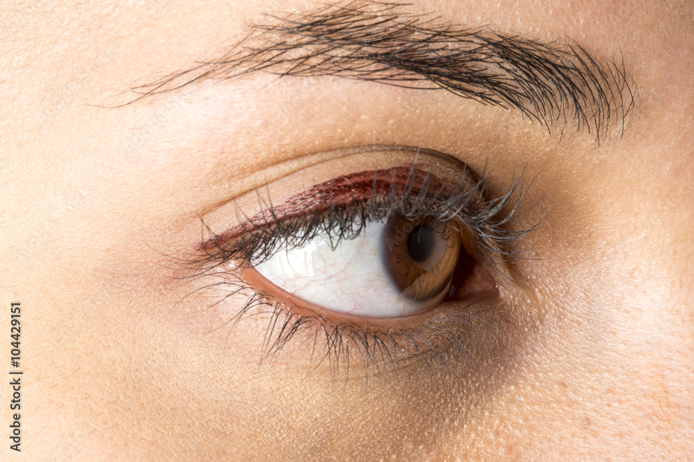 Obraz premium Approaching brown eye woman