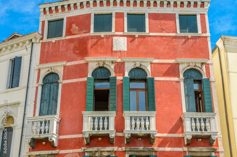 Beautiful vintage window in Italy