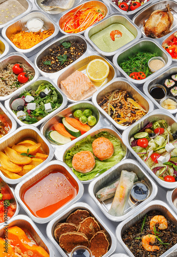 Food in the containers