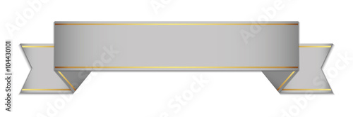 gray design element - ribbon