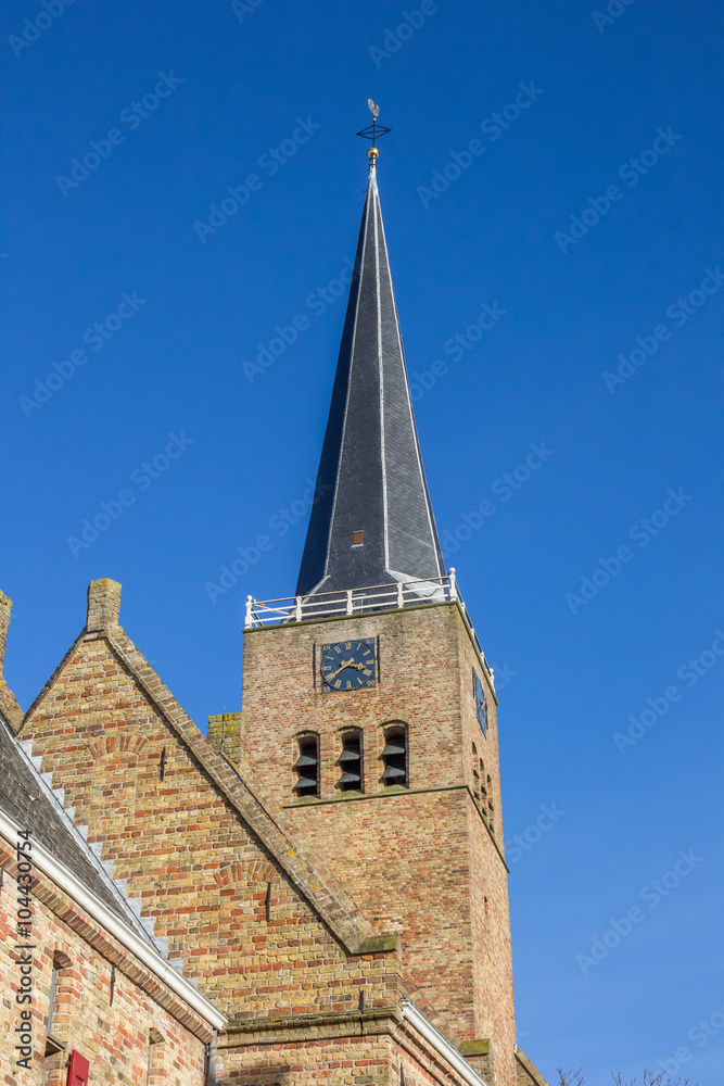Martini church in the historical center of Franeker