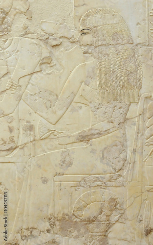 Elegant portrait of Egyptian girl from tomb of Ramos