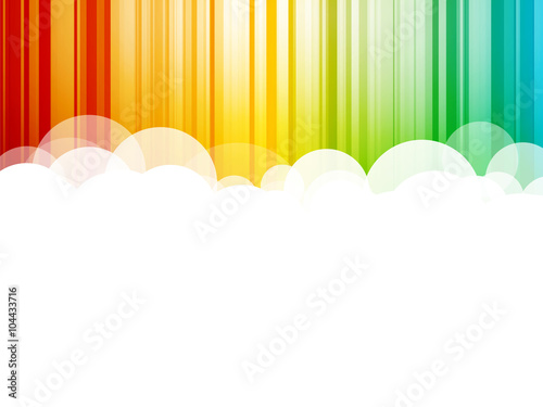 Abstract clouds background colorful stripes
