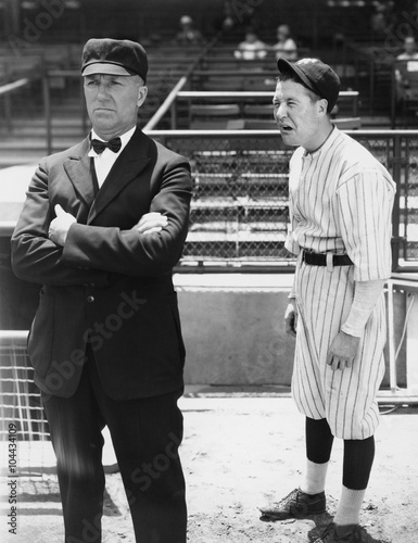 Baseball player and umpire 