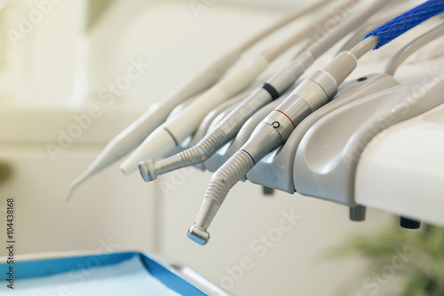 Dental tools in dental clinic.