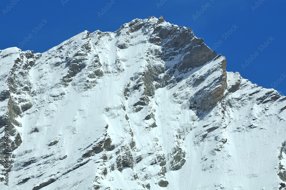 Summit of the Weisshorn, swiss alps