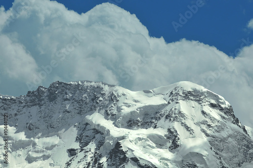 Breithorn in the swiss alps