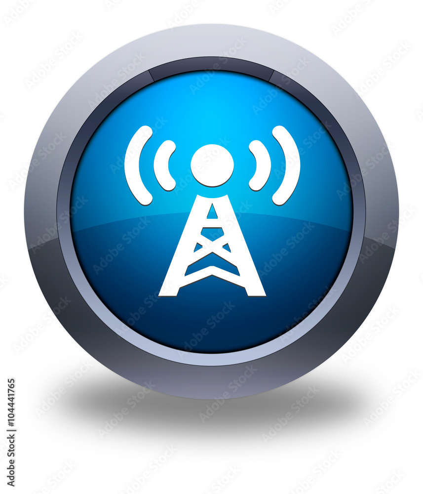 Icone Bouton Internet Radio, Wifi