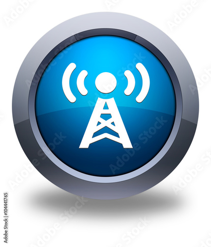 Icone Bouton Internet Radio, Wifi