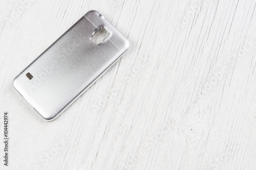 SIlver cover for smart phone