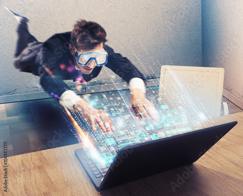 Canvas Print Dive into the web