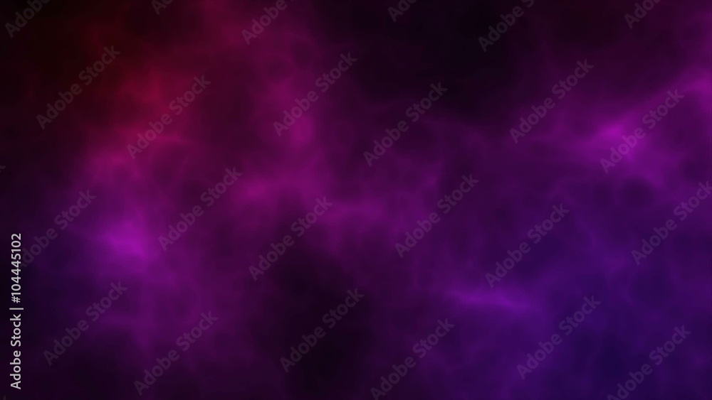 Nebulous Abstract Loop features a colorful cloud of motion. Text-friendly and seamlessly looping with red, magenta, and purple tones.