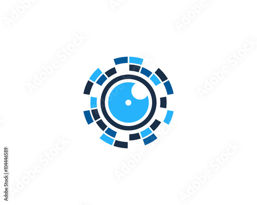 Camera Digital Photography Logo Design Template