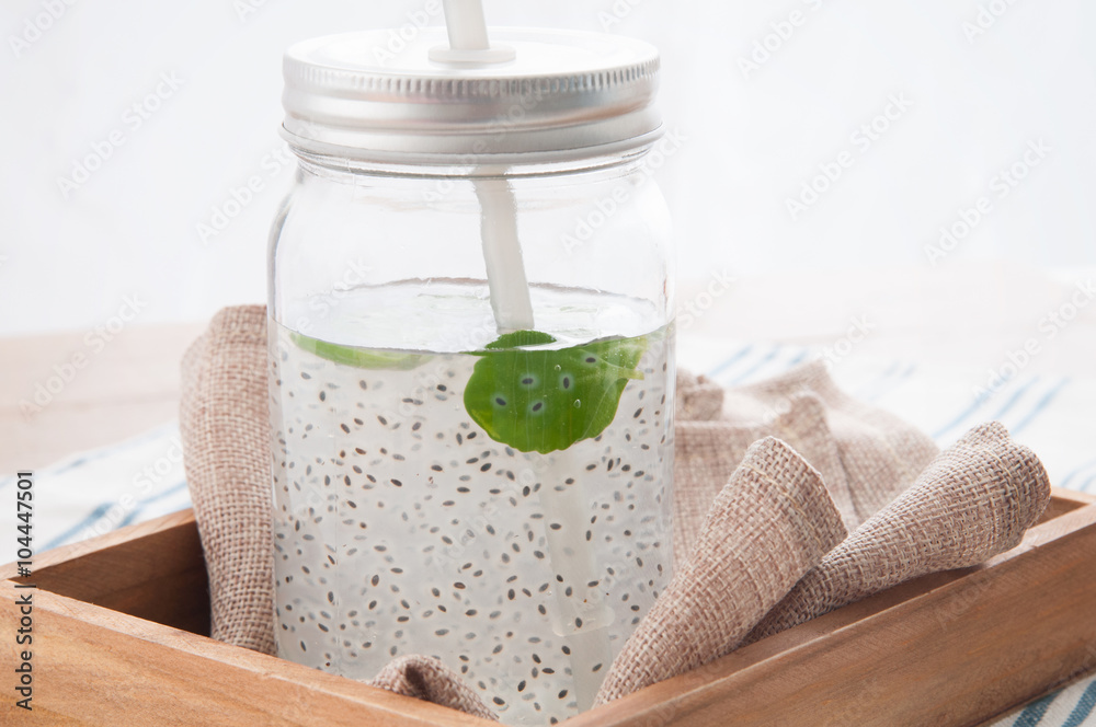 バジルシードドリンク Stock Photo Adobe Stock