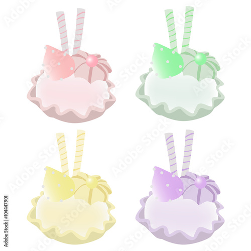 Set of cakes