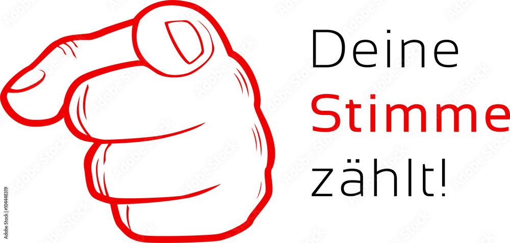 Deine Stimme Zählt! Stock-Vektorgrafik | Adobe Stock