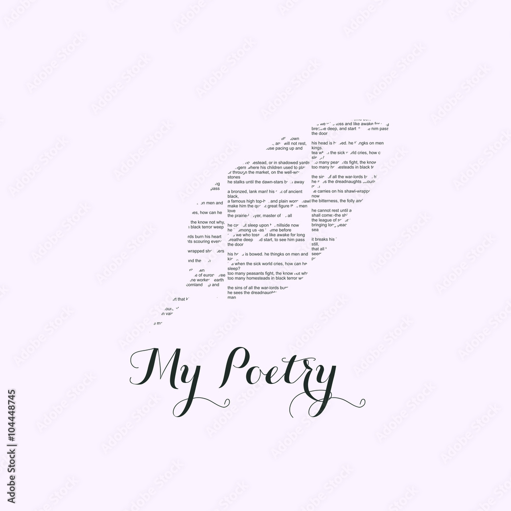 Naklejka premium Poetry