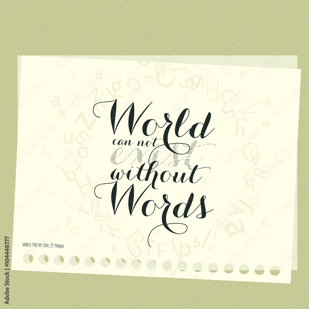 Word and Worlds, World Poetry Day