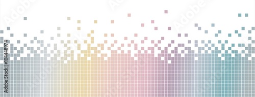 Pastel colored mosaic background. Pixelated. photo