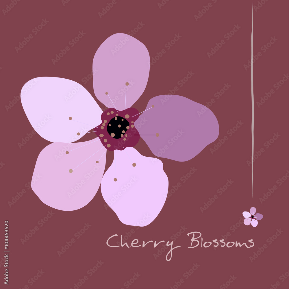 Pretty Cherry Blossoms vector Pretty Cherry Blossoms vector