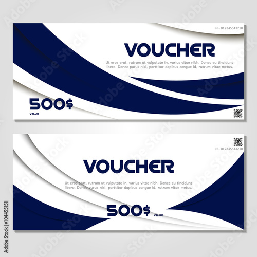gift voucher vector illustration coupon template for company