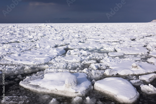 オホーツク海の流氷