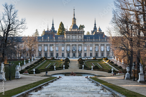 Royal Palace of La Granja de San Ildefonso, Segovia, Spain, on January 4, 2015