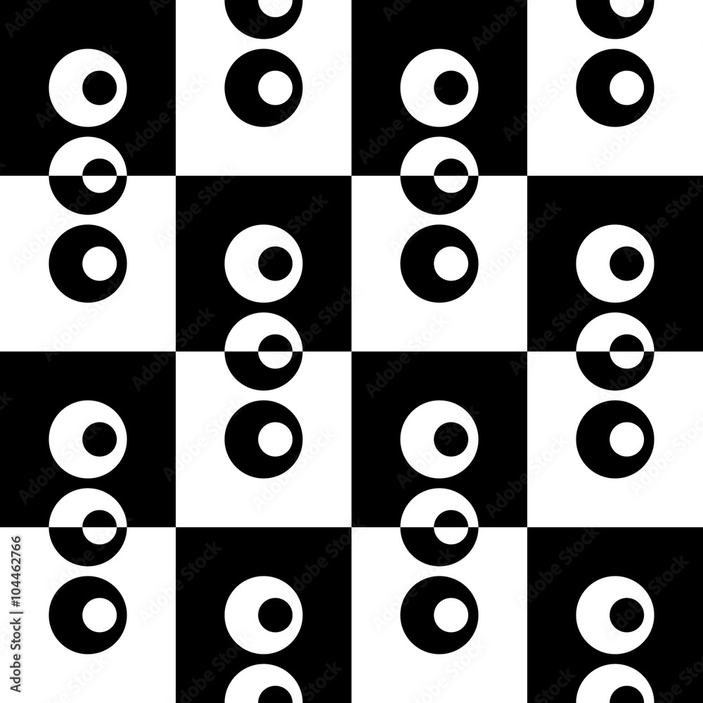 Seamless Circle and Square Pattern Seamless Circle and Square Pattern