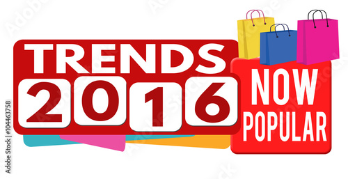 Trends 2016 banner or label
