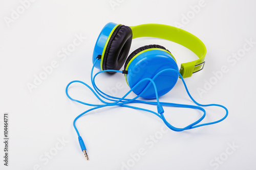 Bright colored headphones for children