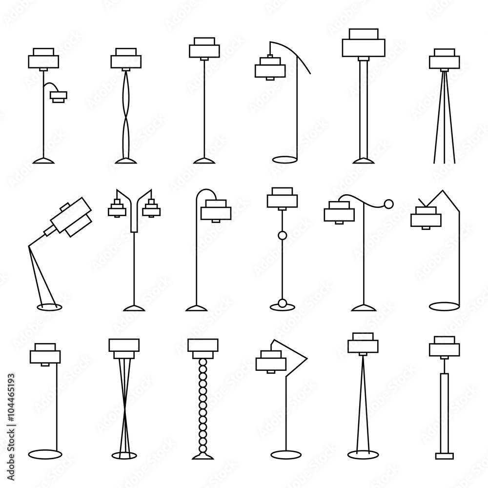 Outline floor lamp Set