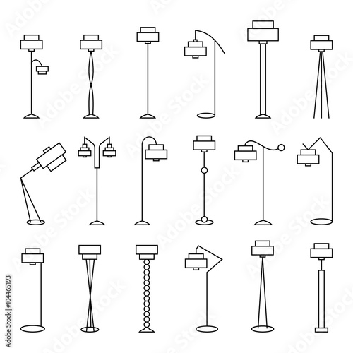 Outline floor lamp Set