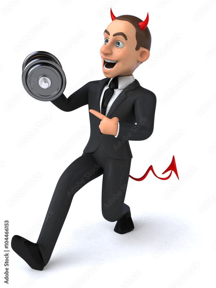 Evil businessman