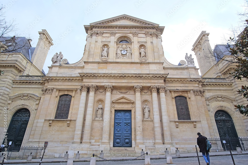 Paris, France - February 6, 2016: classical building in Paris, France
