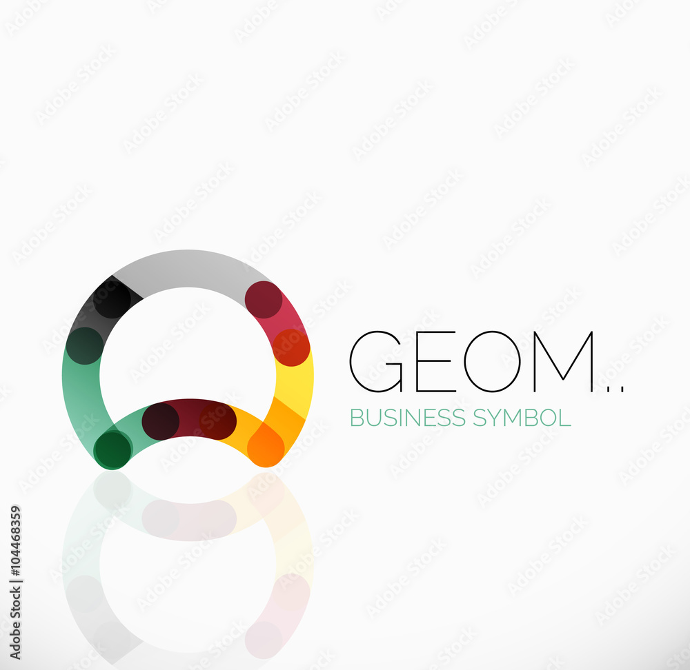 Logo, linear abstract geometric icon Logo, linear abstract geometric icon