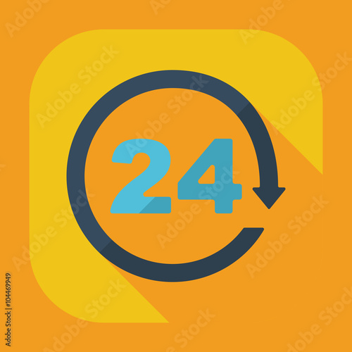 Flat concept, set modern design with shadow marketing sales