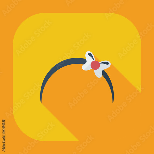 Flat modern design with shadow icons bijouterie