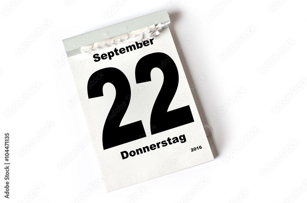 22. September 2016 22. September 2016